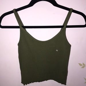 NEW PACSUN TANK CROP TOP GREEN